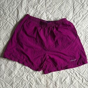 Patagonia Purple Athletic Shorts Lightweight Elastic Waist